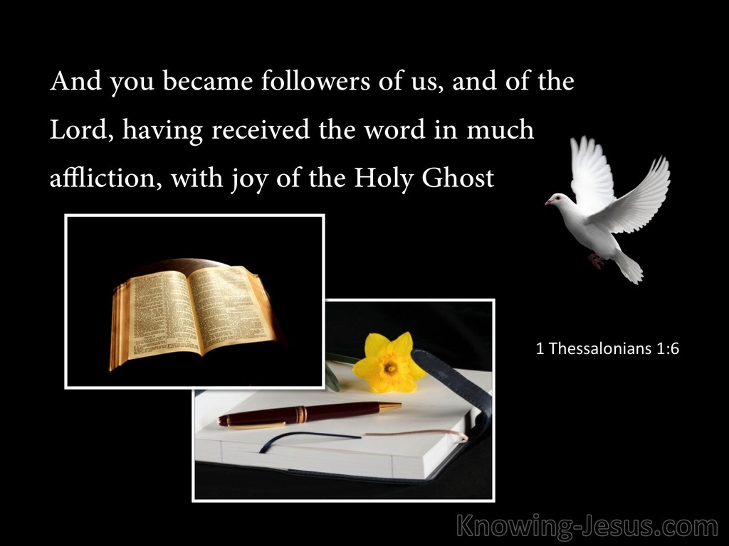 1 Thessalonians 1:6 Followers Of Paul And The Lord (black)
